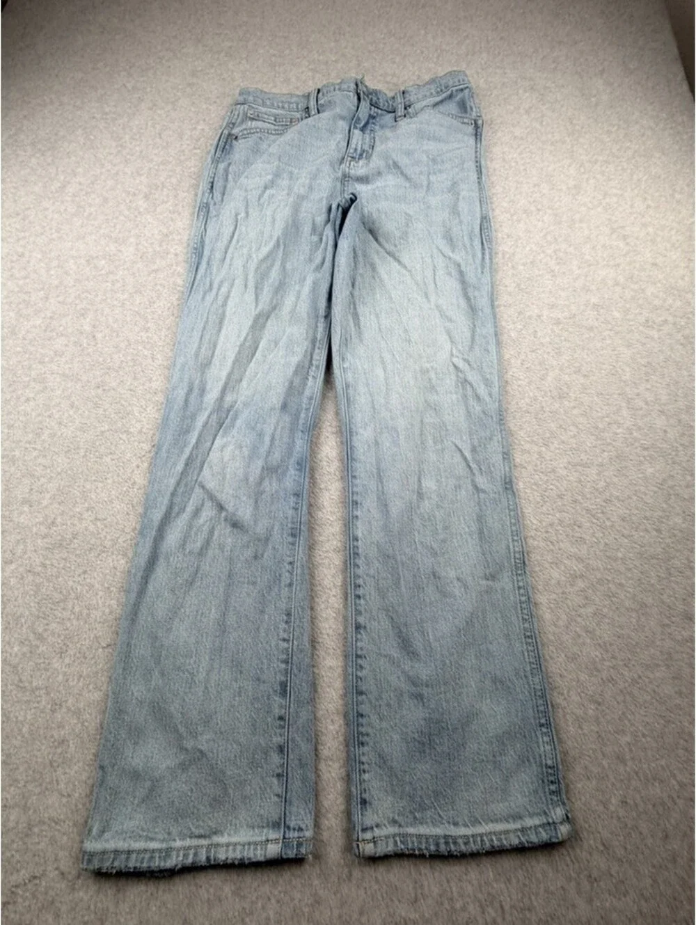 J.Crew Womens High-Rise Classic Vintage 28 Light Wash Blue Wide Leg Jeans Denim